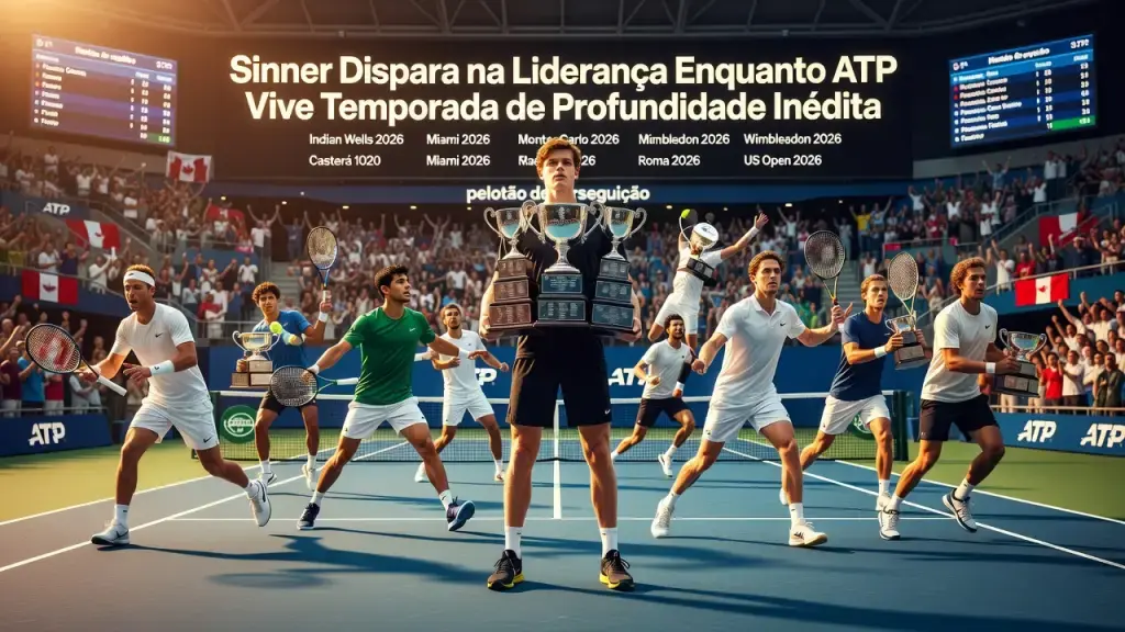 Sinner Dispara na Liderança Enquanto ATP Vive Temporada de Profundidade Inédita
